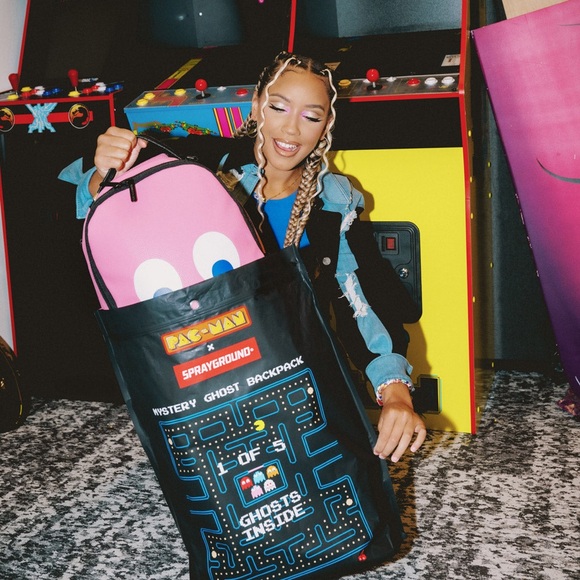 LIMITED EDITION PAC-MAN Ghost Backpack ASSORTED COLORS - Picture 2 of 7